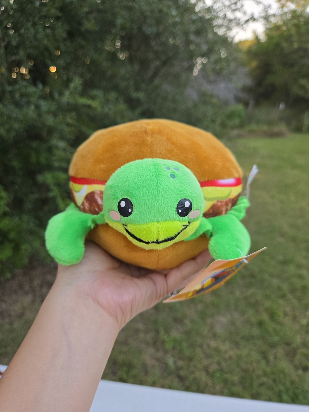 Ideal toy direct burger turtle plush stuffed animal hamburger soft  toy